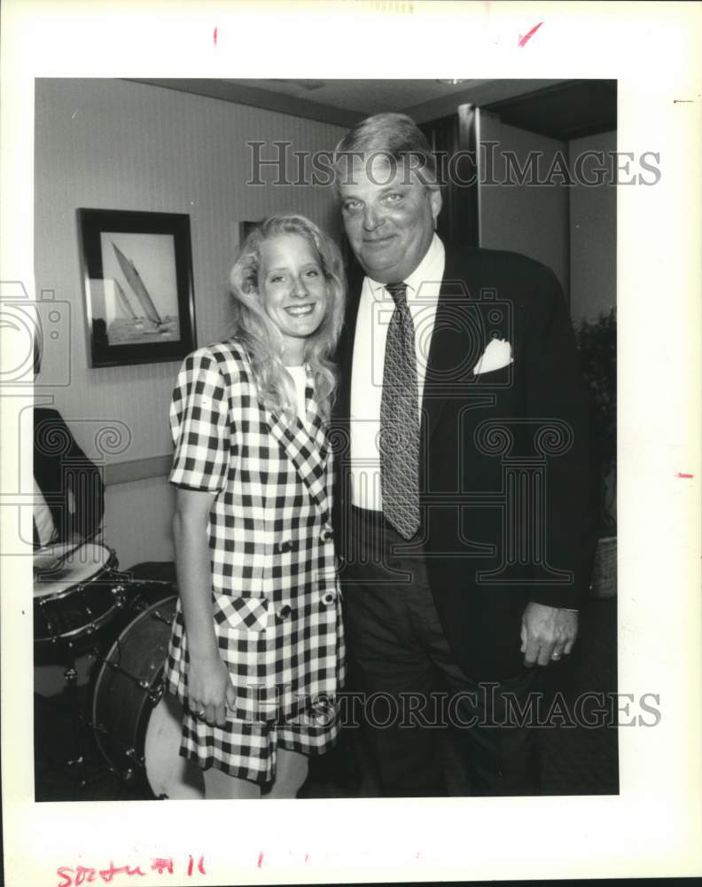 1993 Press Photo Amy Grace Tharp, and Barton Jahncke at a debutante party - Historic Images