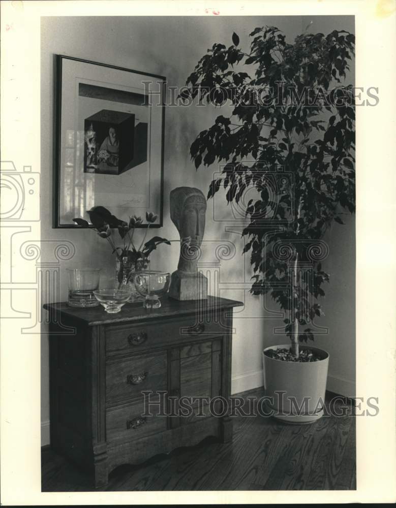 1987 Press Photo Interior decoration, entries can be innovative and light-filled - Historic Images