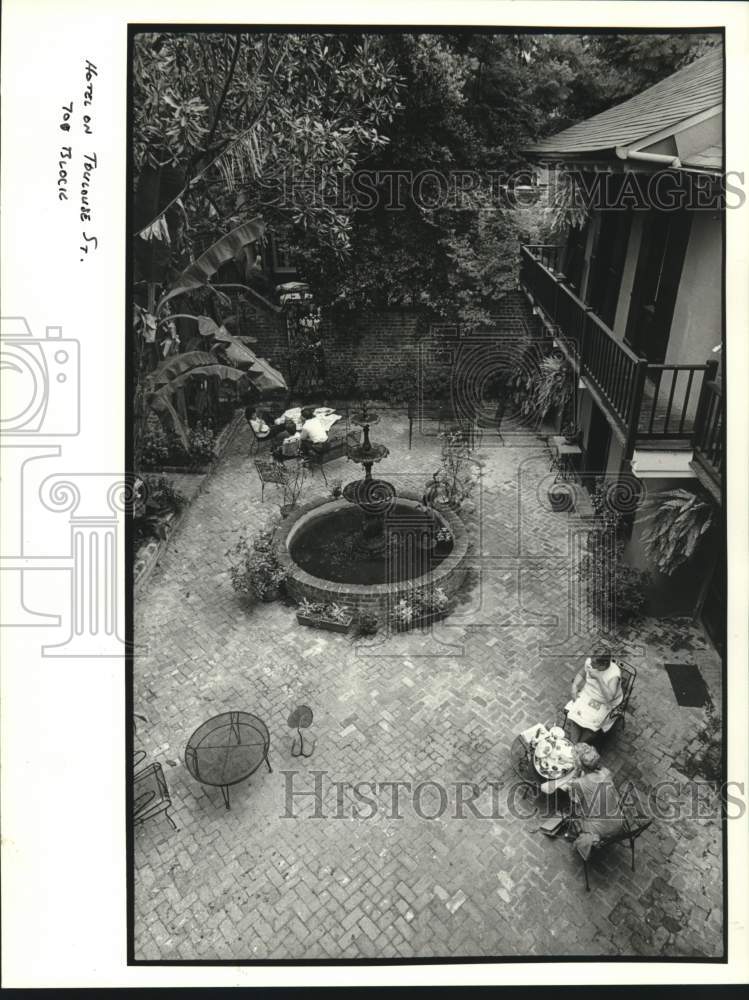 1988 Press Photo Hotel on Toulouse Street in New Orleans - Historic Images