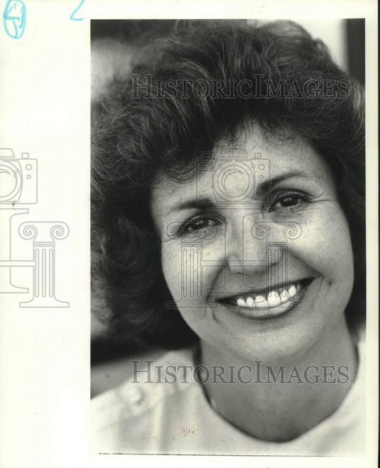 1986 Press Photo Marie Jacobs highlighted in Volunteer Salute Column - Historic Images