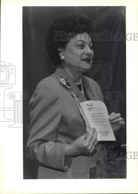 1991 Press Photo Wilma Hoppe, Supervisor of the Job Training Partnership Act - Historic Images