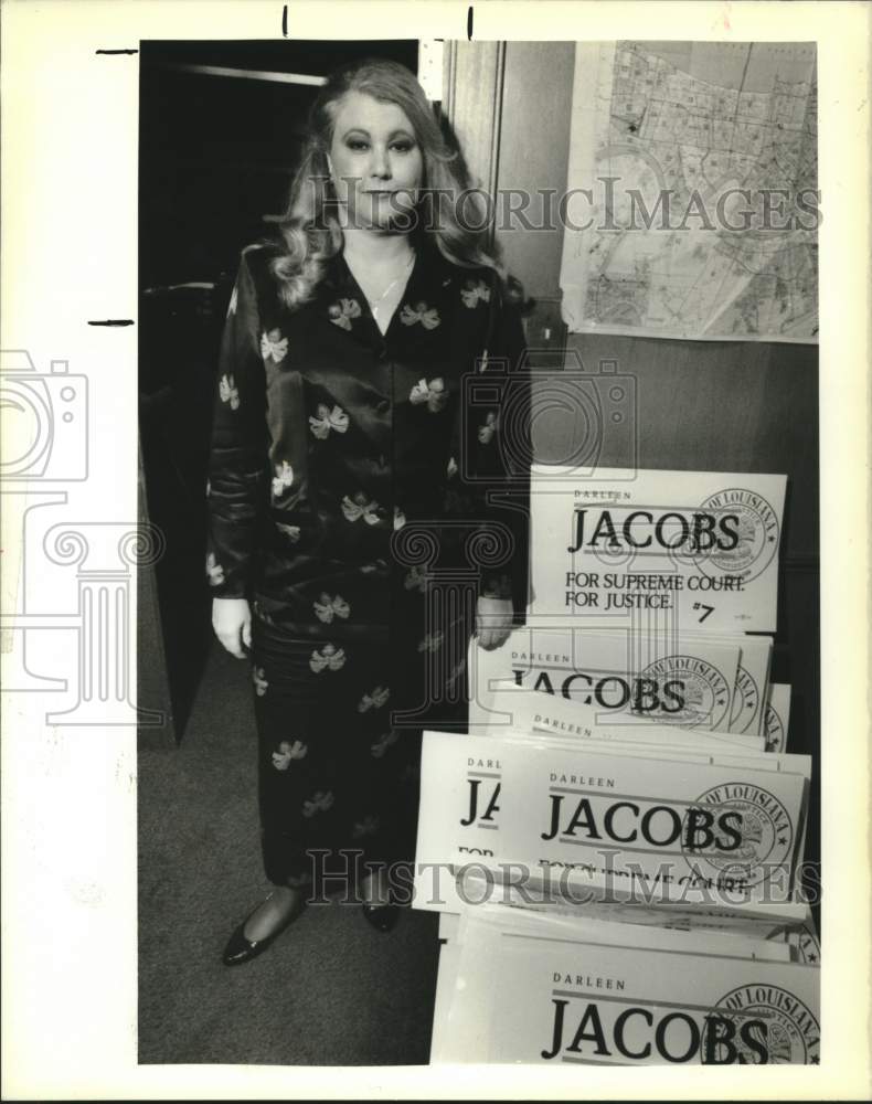 1988 Press Photo Darlene Jacobs, candidate for 1st City Court clerk of Court - Historic Images