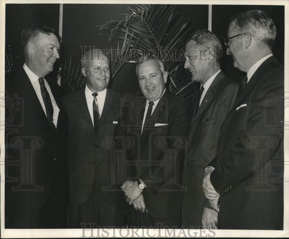 1965 Press Photo Officers -Construction Industry Association of New Orleans Inc. - Historic Images