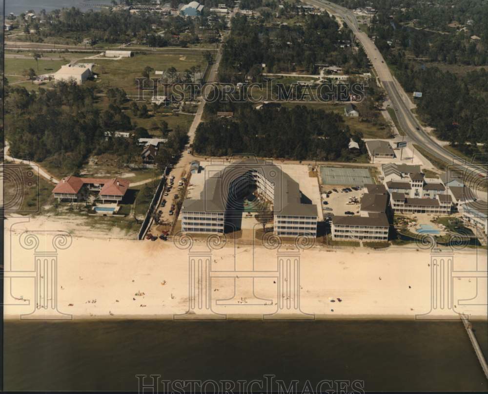 Press Photo Inn By The Sea along beachfront of St. Louis to Biloxi, Mississippi - Historic Images