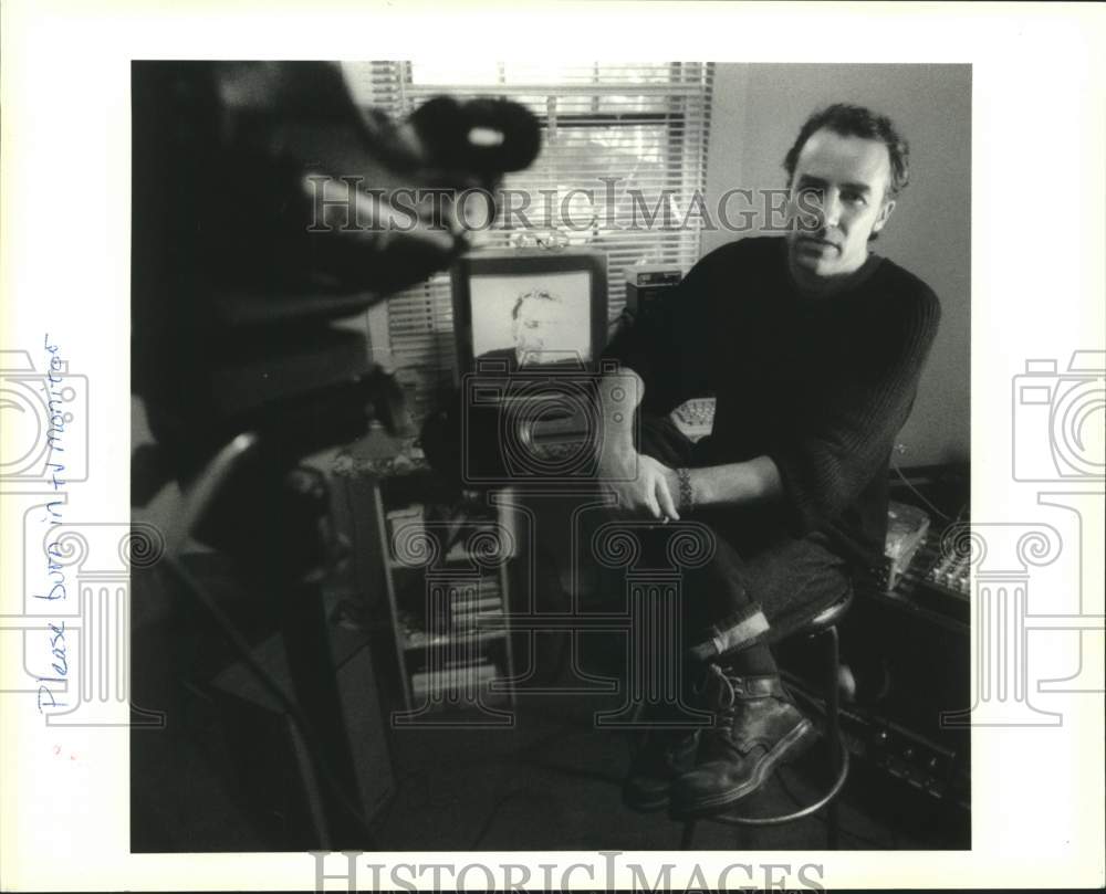 1993 Press Photo Tom Richards, owner Sacred Cow Productions- Interactive Video - Historic Images