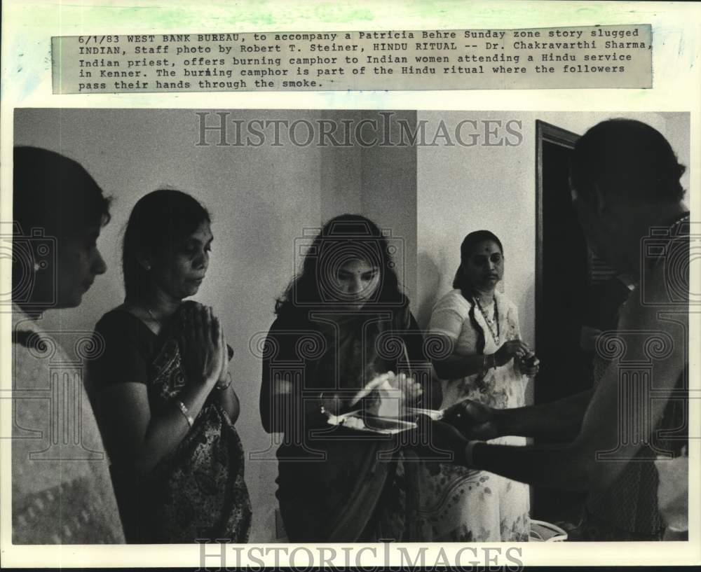 1983 Indian Community, New Orleans-Doctor Chakravarthi Sharma - Historic Images