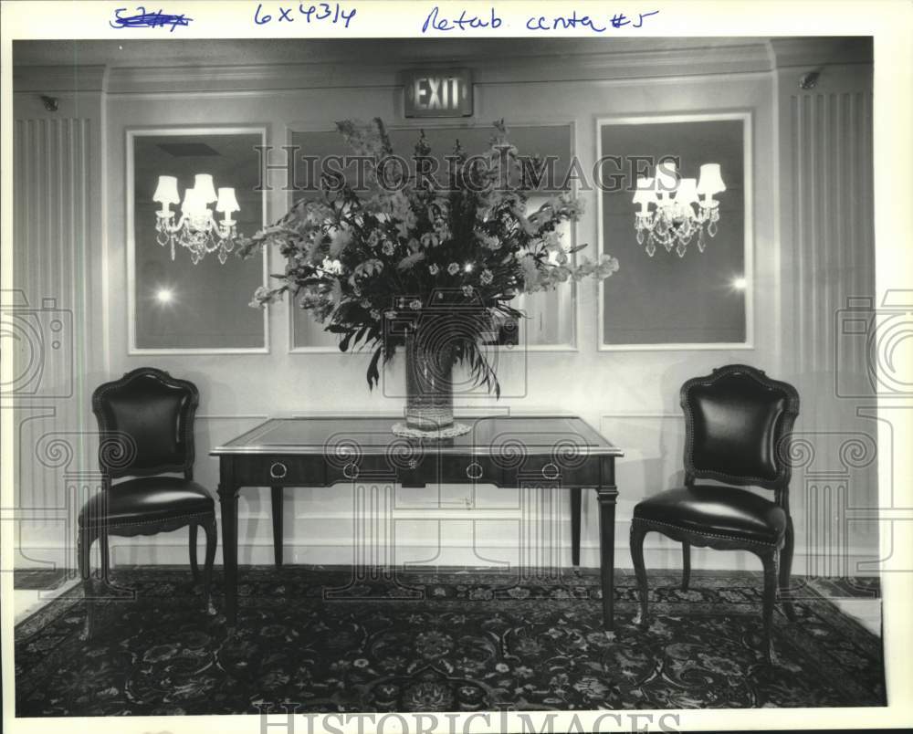 1991 Press Photo Hallway on Governor&#39;s floor - Historic Images