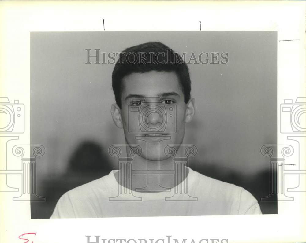 1991 Press Photo Ben Jacobs of Isodore Newman High School sports. - Historic Images