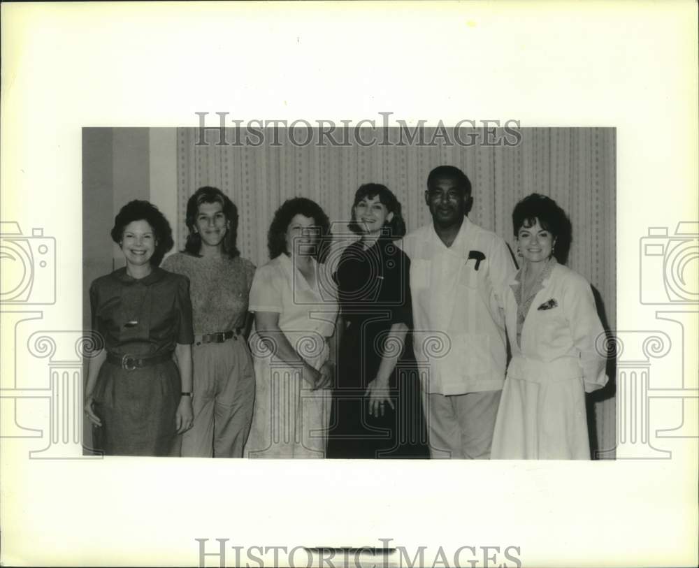 1990 Press Photo New Orleans Society Histo Technology officers - Historic Images