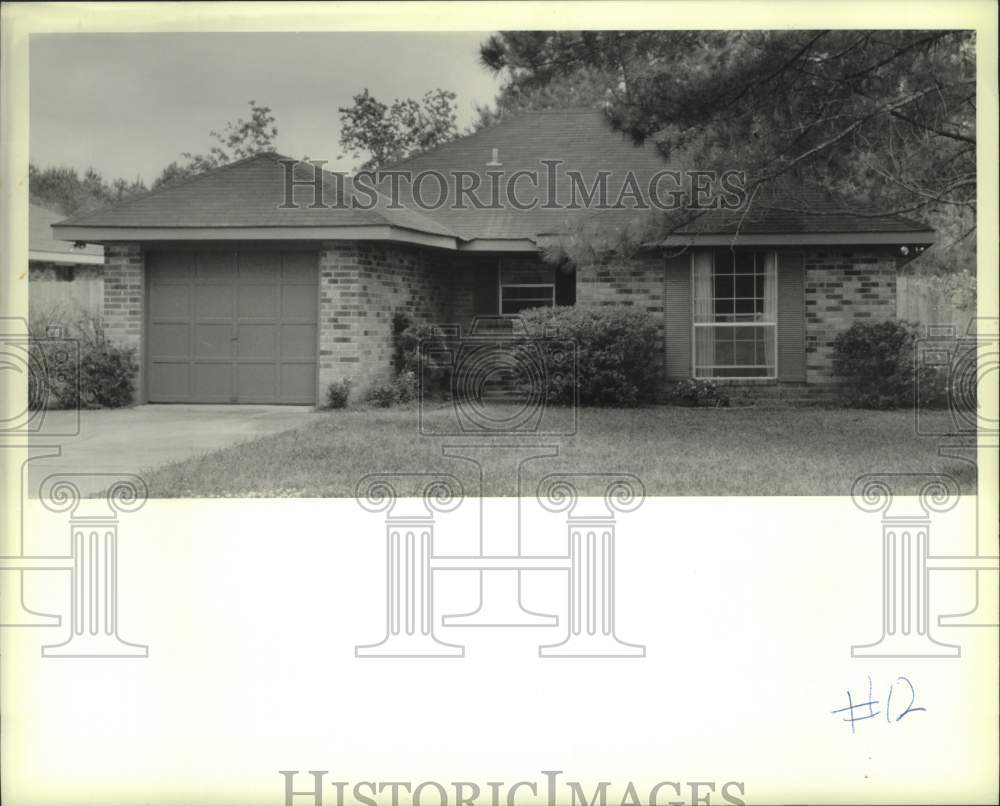 1990 Press Photo House on 123 Willow Drive, Covington, Louisiana - Historic Images