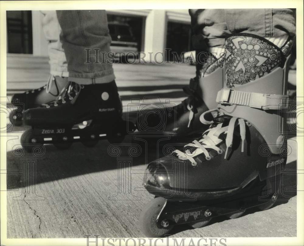 1991 Press Photo Inline skates resemble ice skates - nob41428 - Historic Images