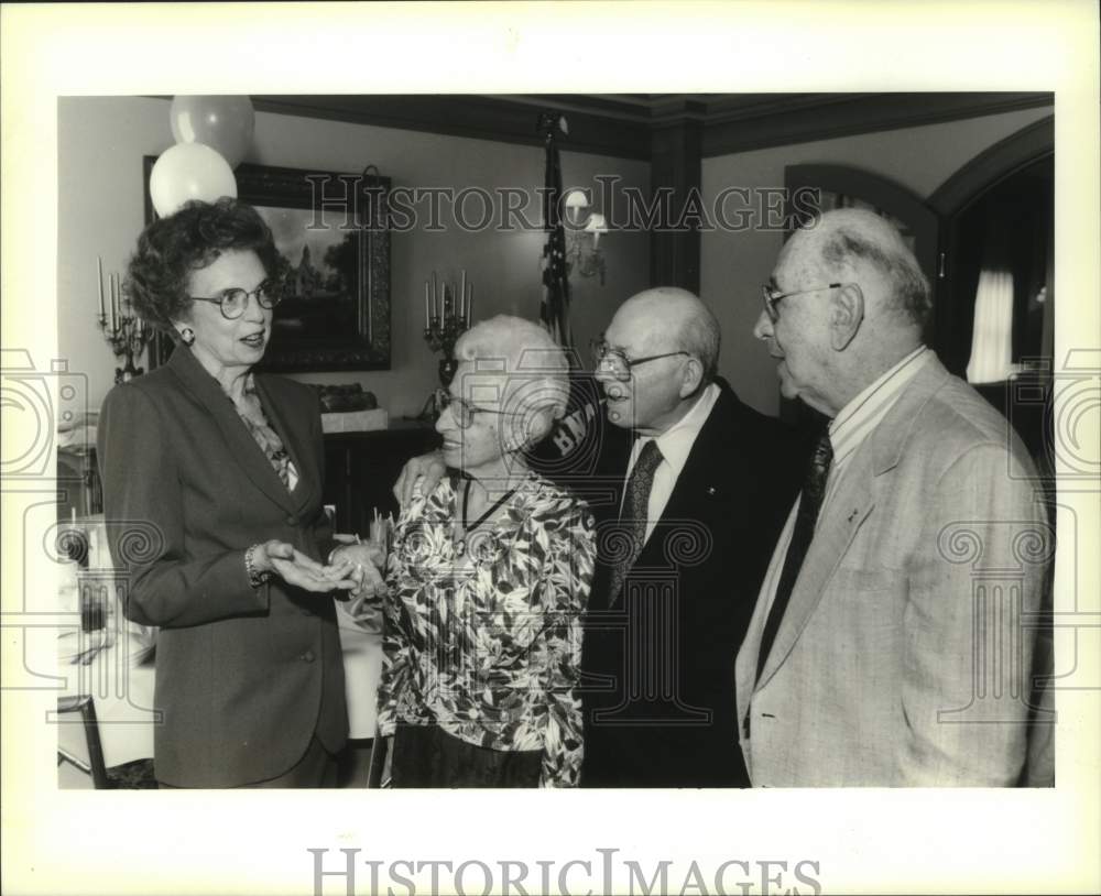 1995 Press Photo Edith and Michael Hyman honored in a luncheon by B&#39;nai B&#39;rith - Historic Images