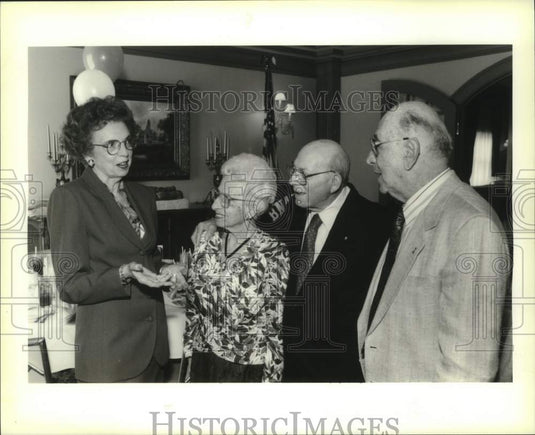 1995 Press Photo Edith and Michael Hyman honored in a luncheon by B'nai B'rith - Historic Images