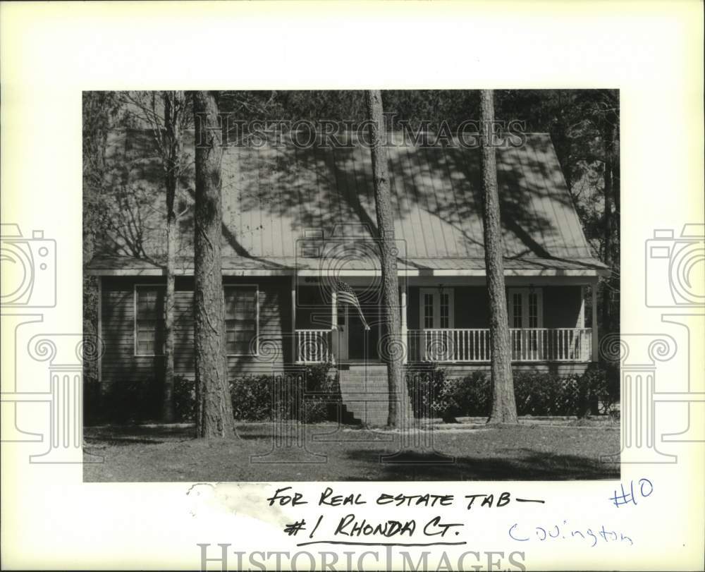 1991 Press Photo House on #1 Rhonda Court in Covington - Historic Images