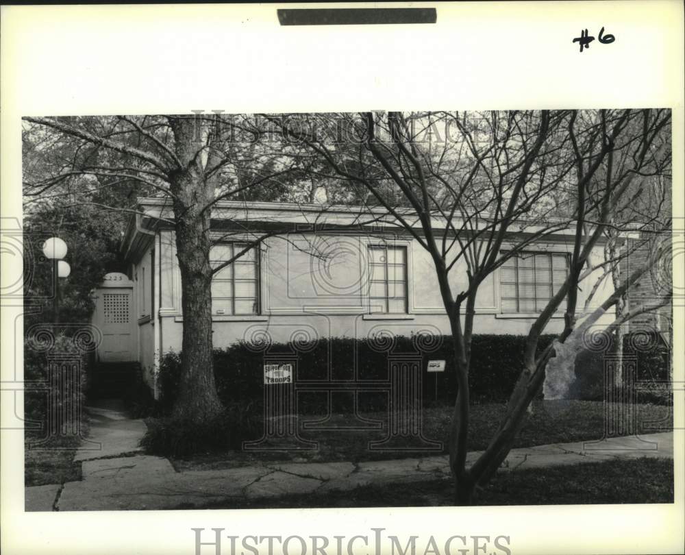 1991 Press Photo House on 225 Ridgewood, Old Metairie - Historic Images