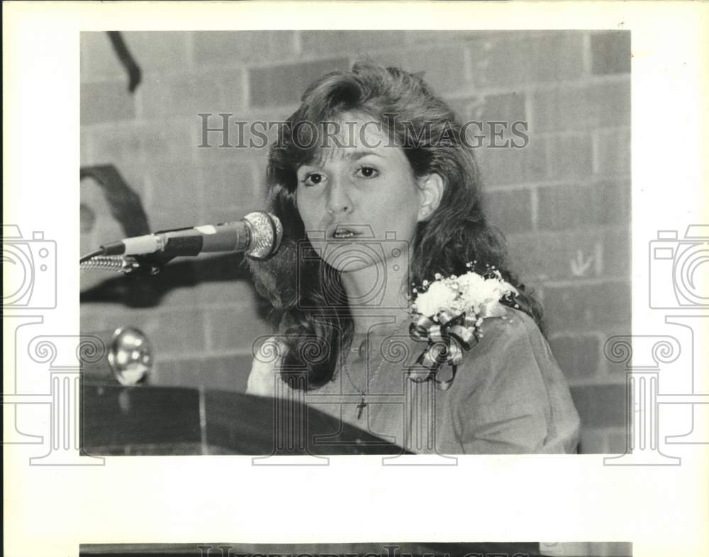 1988 Press Photo Former LSU scholar Tanya Ibieta of Chalmette at banquet - Historic Images