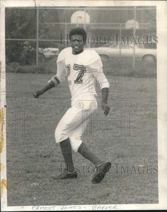 1970 Press Photo Football - Ernest Jones, Center Back - nob41956 - Historic Images
