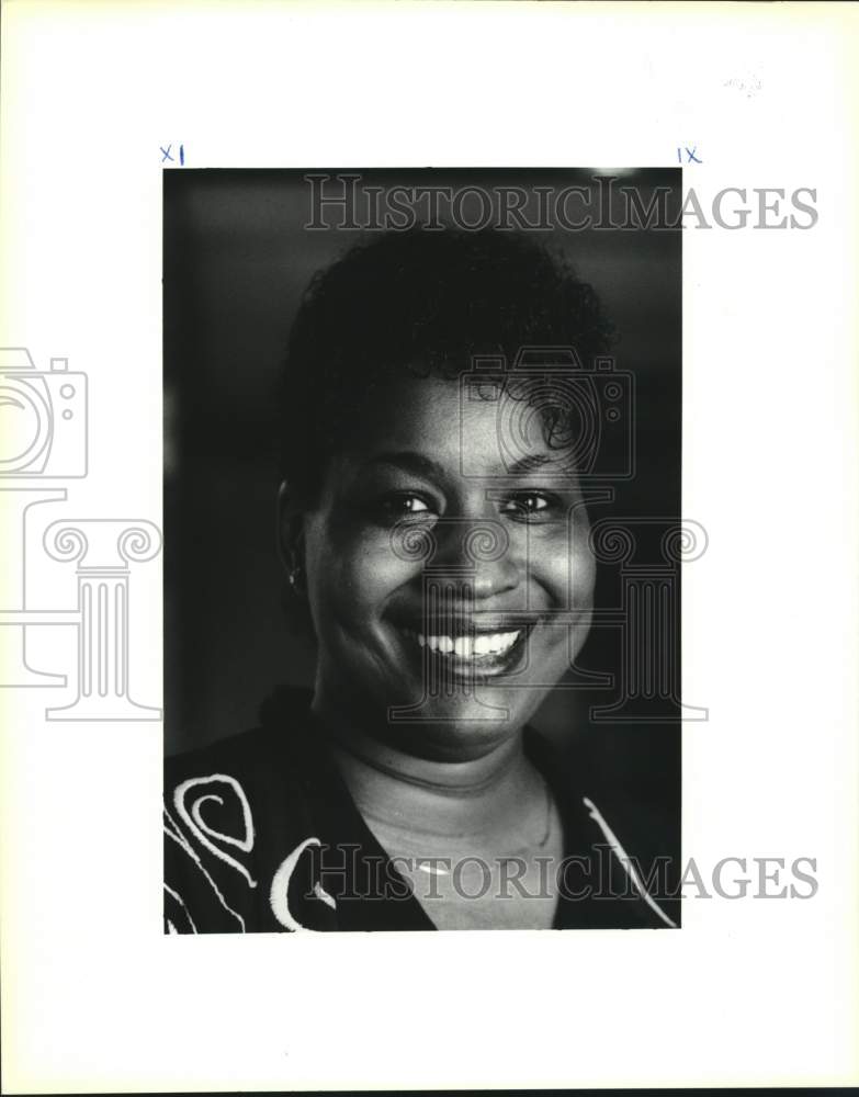 1991 Press Photo Crystal Jones, director of the St. Thomas Project - Historic Images