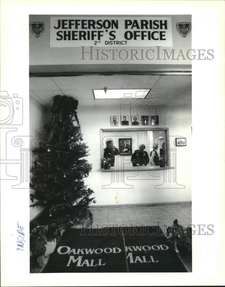 1990 Press Photo Jefferson Parish Sheriff&#39;s Office, new substation at Oakwood - Historic Images