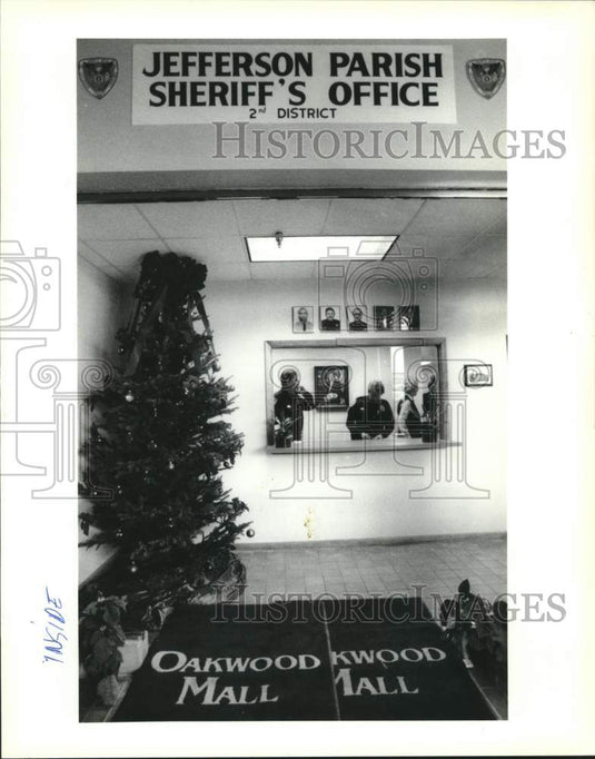 1990 Press Photo Jefferson Parish Sheriff's Office, new substation at Oakwood - Historic Images