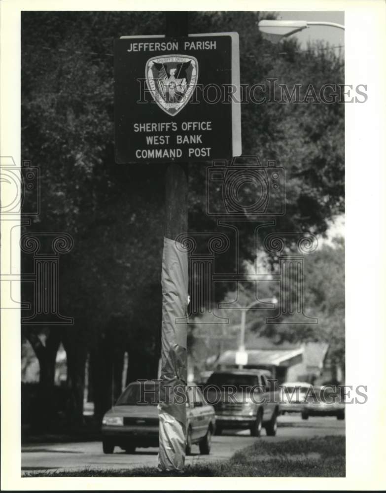 1992 Press Photo Jefferson Parish Sheriff&#39;s Office&#39;s command post - Historic Images