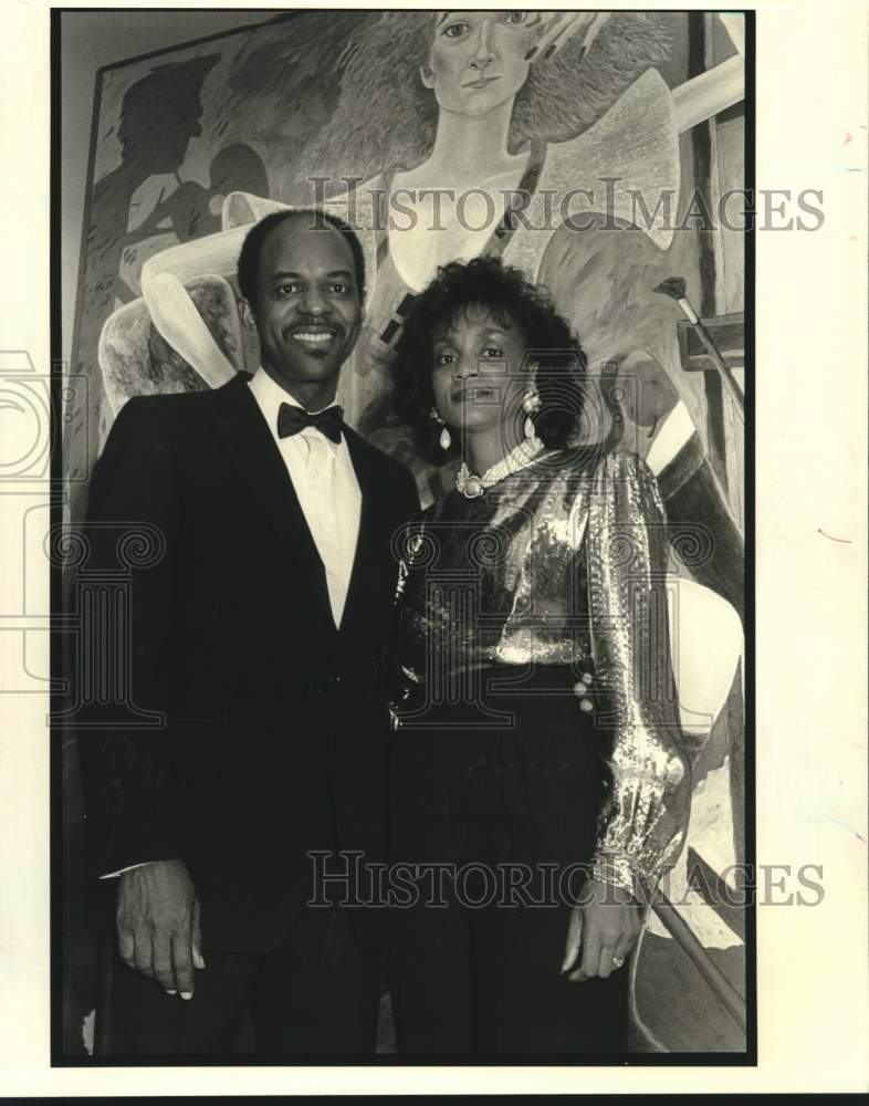 1990 Press Photo Senator William and Andrea Jefferson of SUNO - Historic Images