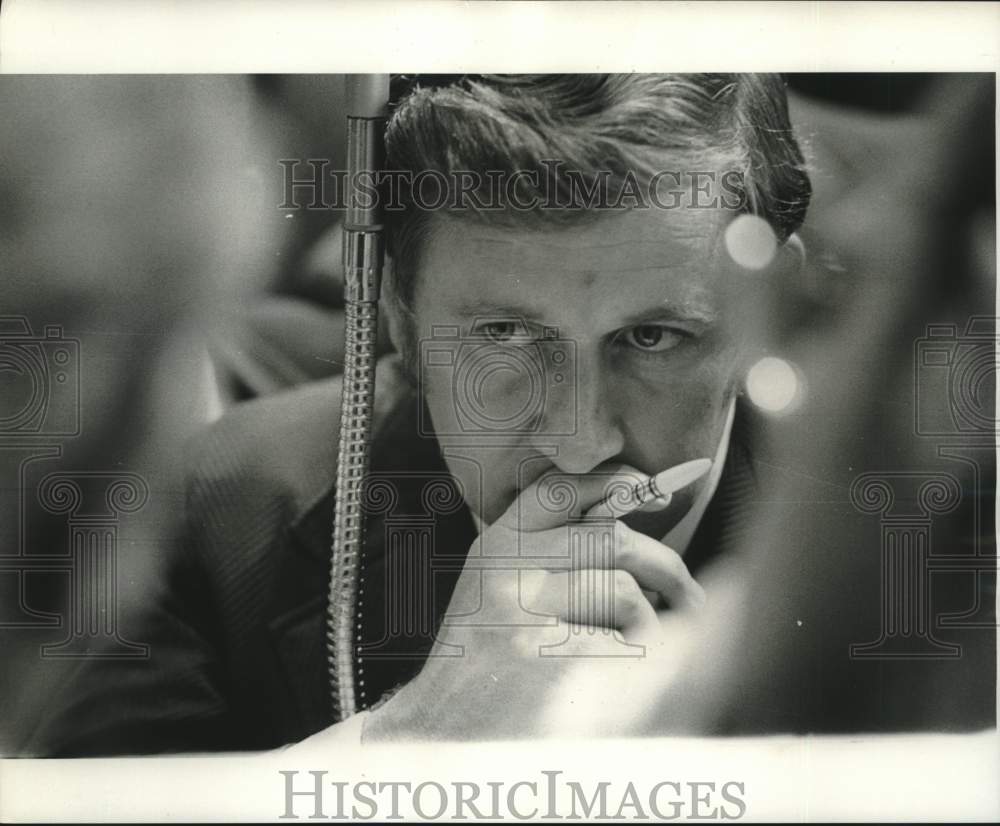 1974 Press Photo Patrick Juneau of Lafayette, CC/73 Delegate - nob42257 - Historic Images