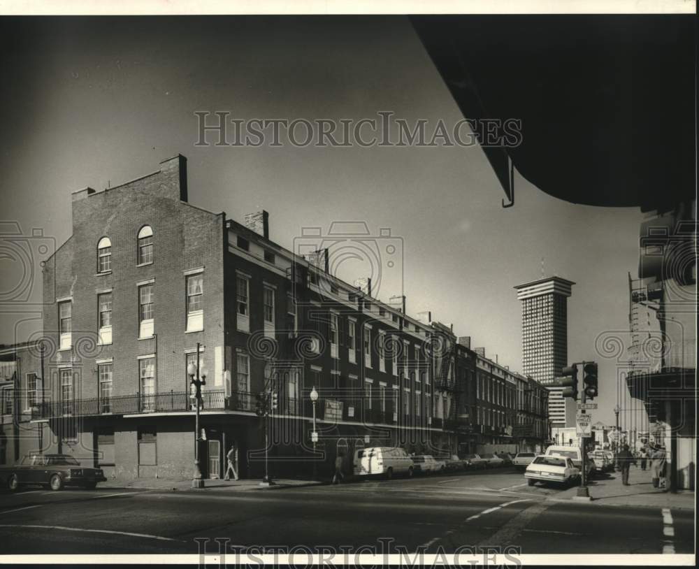 Press Photo New Orleans Buildings on 604 Julia Street and Julia Row - Historic Images