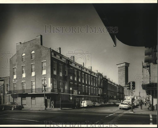 Press Photo New Orleans Buildings on 604 Julia Street and Julia Row - Historic Images