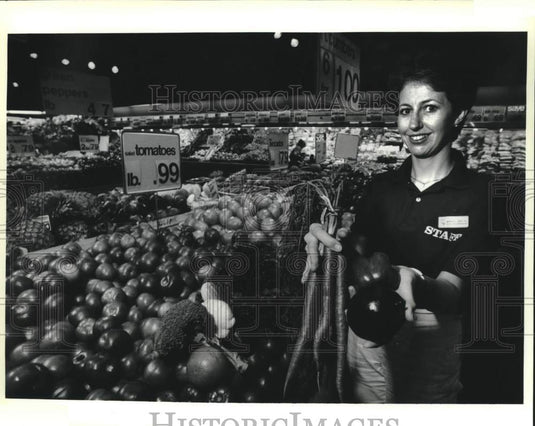 1989 Press Photo Margaret Jones, West Jefferson hospital dietician teaches class - Historic Images