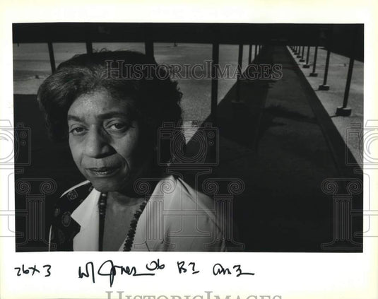 1993 Press Photo Evangeline Jones, teacher & principal at Washington Elementary - Historic Images