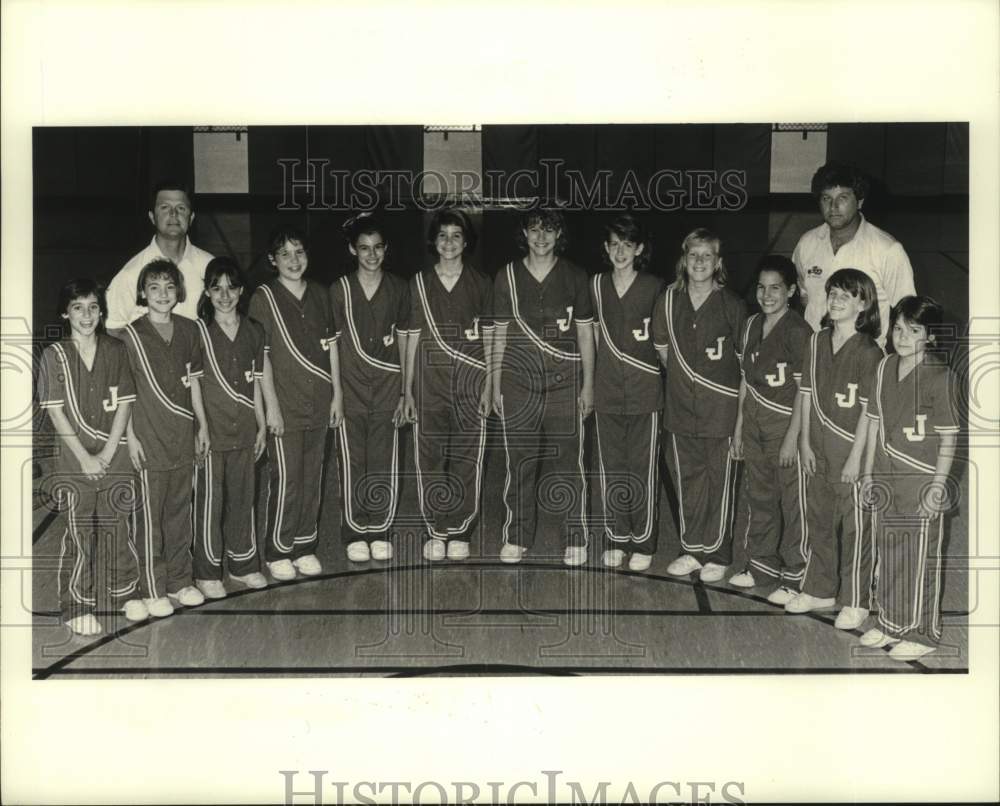 1987 Press Photo Jefferson Parish Records Department Basketball Champions - Historic Images