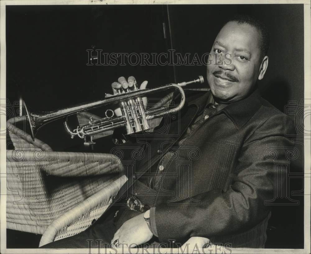 1978 Press Photo Famed Trumpeter Jonah Jones Plays Hyatt-Regency&#39;s Le Club - Historic Images