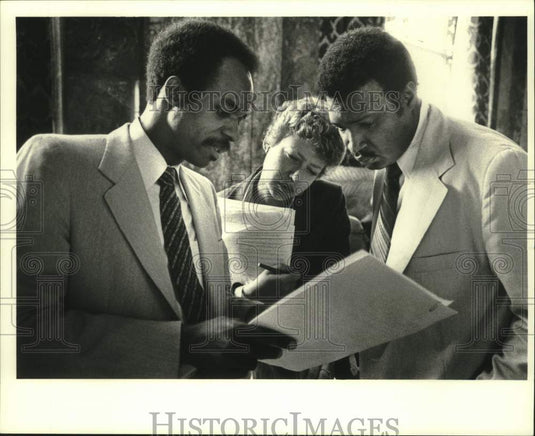 1989 Press Photo Senator William Jefferson with Cheryl Epling & Nat Lacour - Historic Images