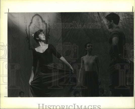 1989 Press Photo Members of the Jefferson Ballet Rehearse the Nutcracker Suite - Historic Images