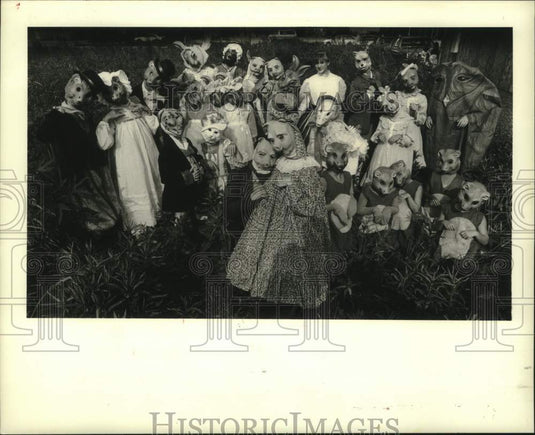 1986 Press Photo Group of the Jefferson Ballet "Tales of Beatrix Potter" - Historic Images
