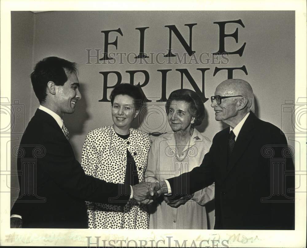 1988 Press Photo Principal guests at the Fine Print Event Gala - Historic Images