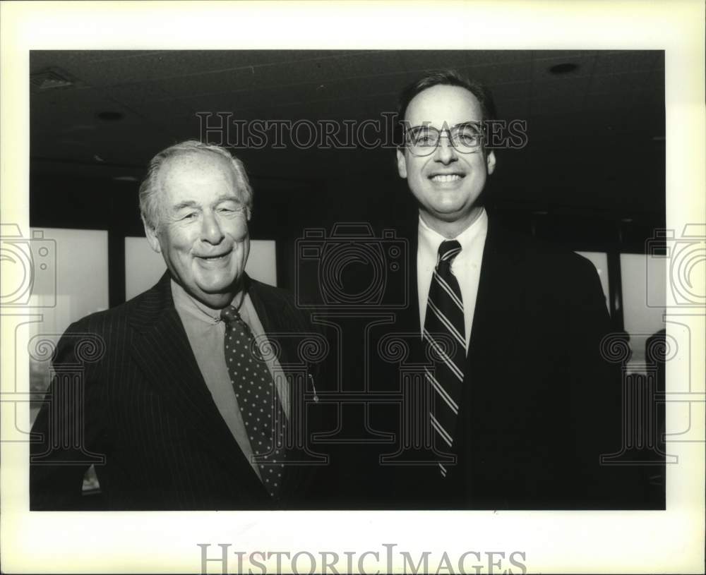 1994 Press Photo Lester Kabacoff, Richard Ainsworth. New Orleans Bar Association - Historic Images