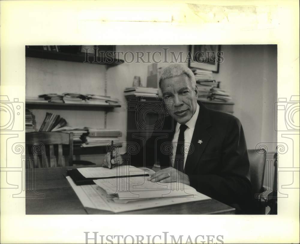 1987 Press Photo Clarence Jupiter, Louisiana Catholic - Historic Images