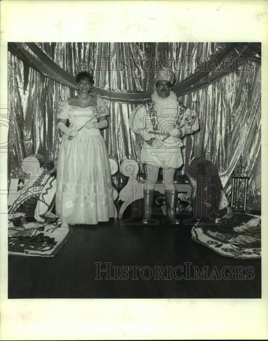 1990 Press Photo Nelson Jean III & Monique M. Domique- New Orleans Creole Fiesta - Historic Images