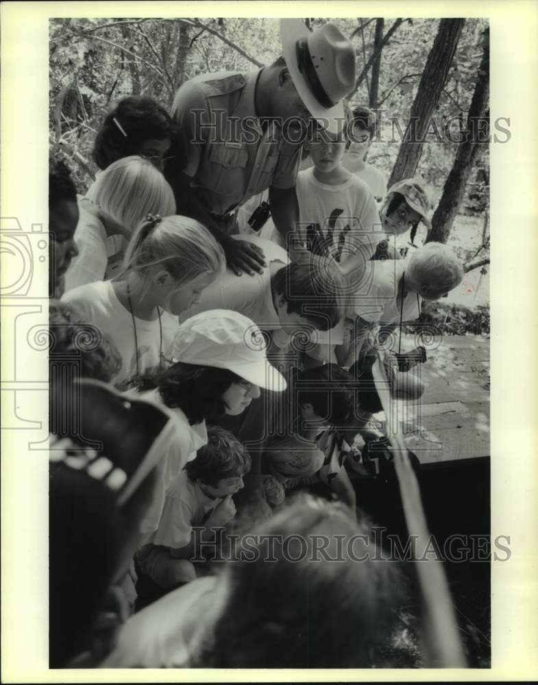 1989 Press Photo Orleans Talented Program students at Jean Lafitte National Park - Historic Images