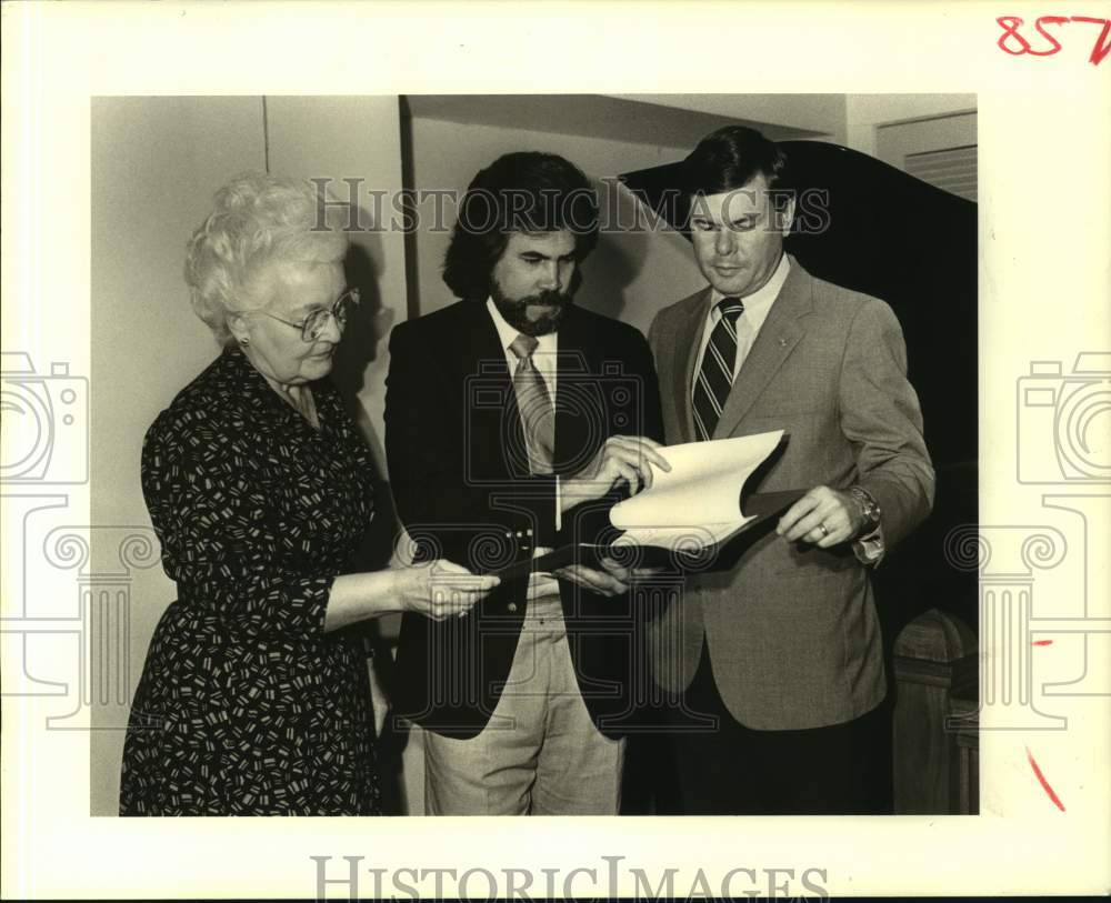 1989 Press Photo Jefferson Performing Arts Society officials Upcoming Concert - Historic Images