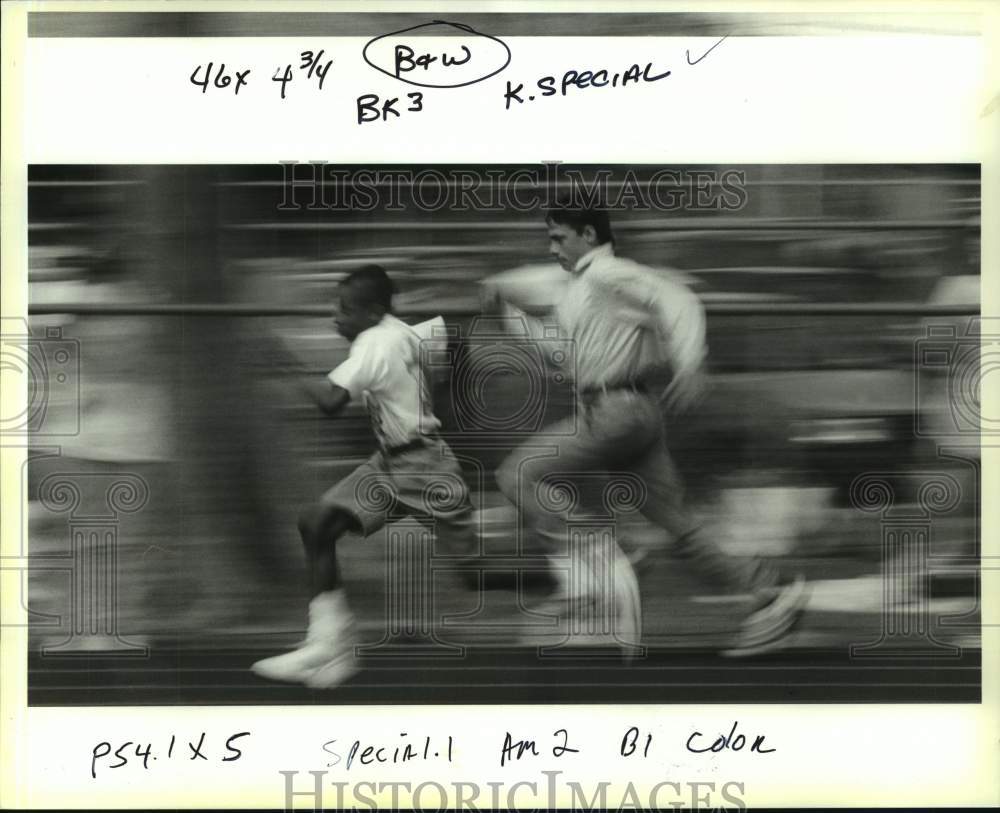 1994 Press Photo Jefferson Parish Special Olympics Athletics Competition - Historic Images