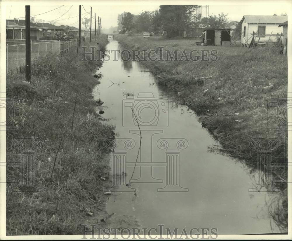 1969 Press Photo Jefferson Parish Drainage- Keyhole Canal in Westwego-Historic Images