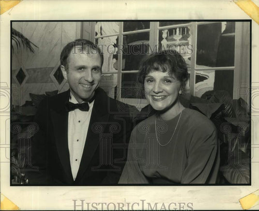 1991 Press Photo Doctors Wallace & Susan Jeanfreau at Mercy Hospital Dinner - Historic Images