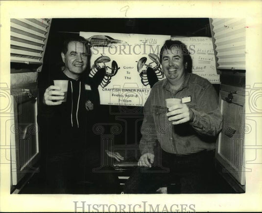 1990 Press Photo Lakeside Hospital - Dr. James Stewart and Dr. Eugene Hoffman - Historic Images