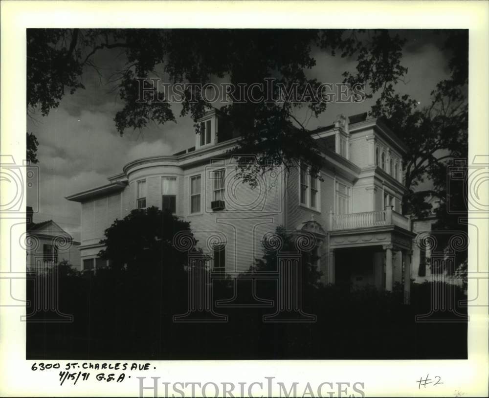 1991 Housing - Exterior of the house at 6300 St. Charles Avenue - Historic Images