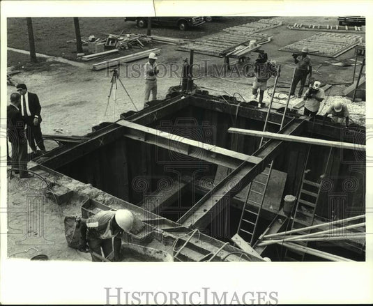 1989 Press Photo Site of Repair Work at Water Department, Jefferson Parish - Historic Images