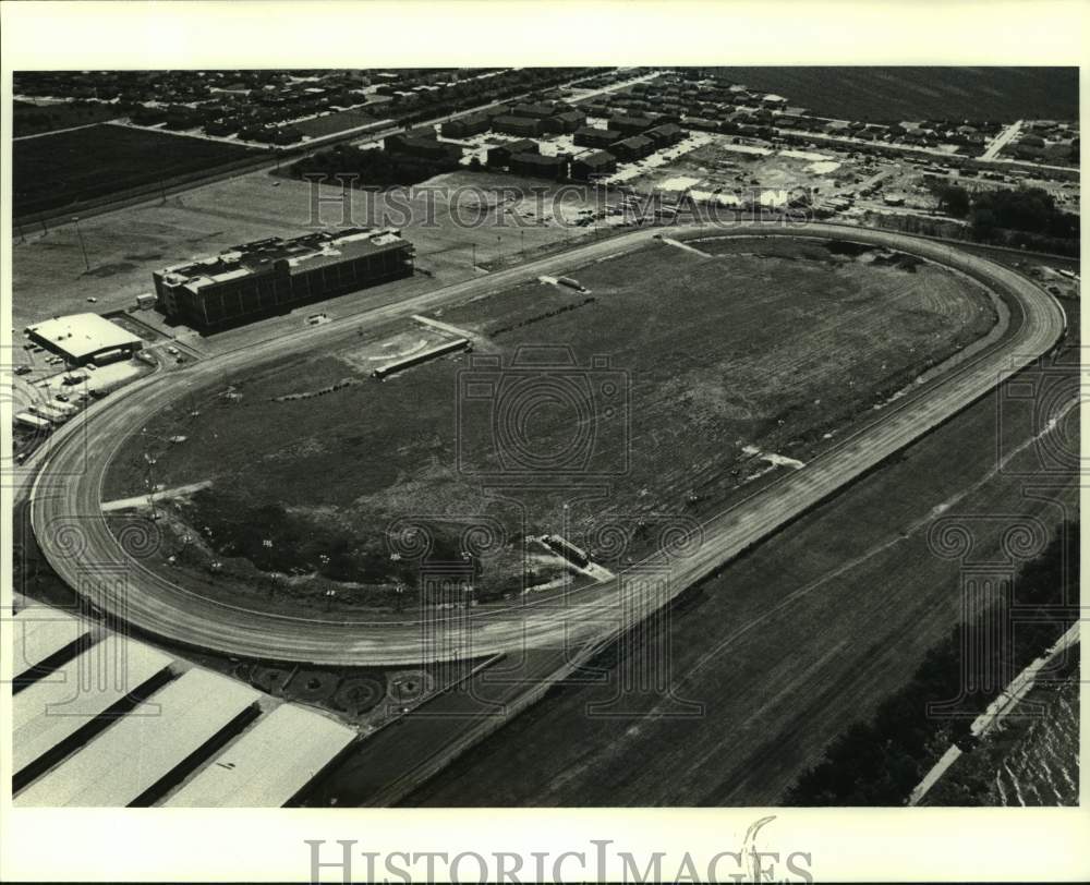 1979 Press Photo Aerial view of Jefferson Downs at Kenner, Louisiana - nob44608 - Historic Images