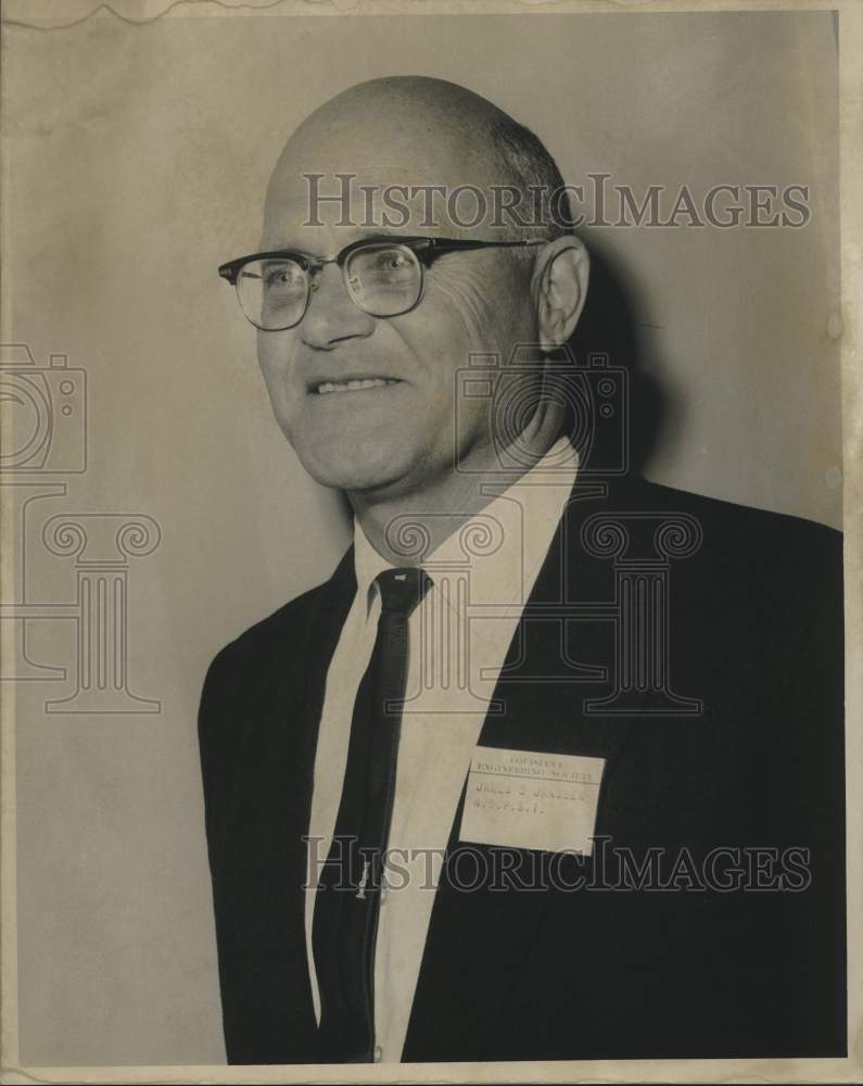 1962 Press Photo James S. Jenssen, New President of Louisiana Engineers Society-Historic Images